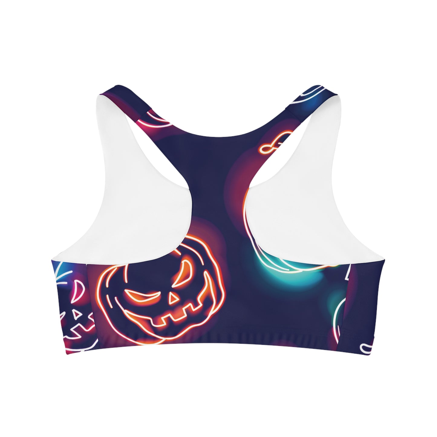 Neon Pumpkins Sports Bra