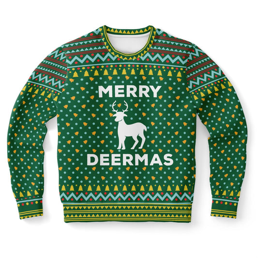 Merry Deermas | Ugly Christmas Sweatshirt