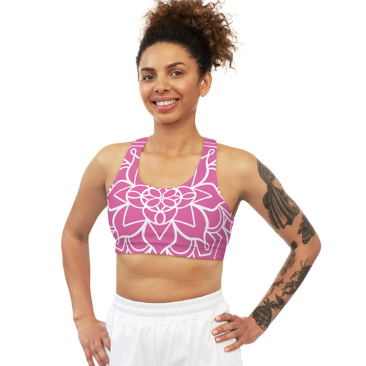 Pink Mandala Sports Bra