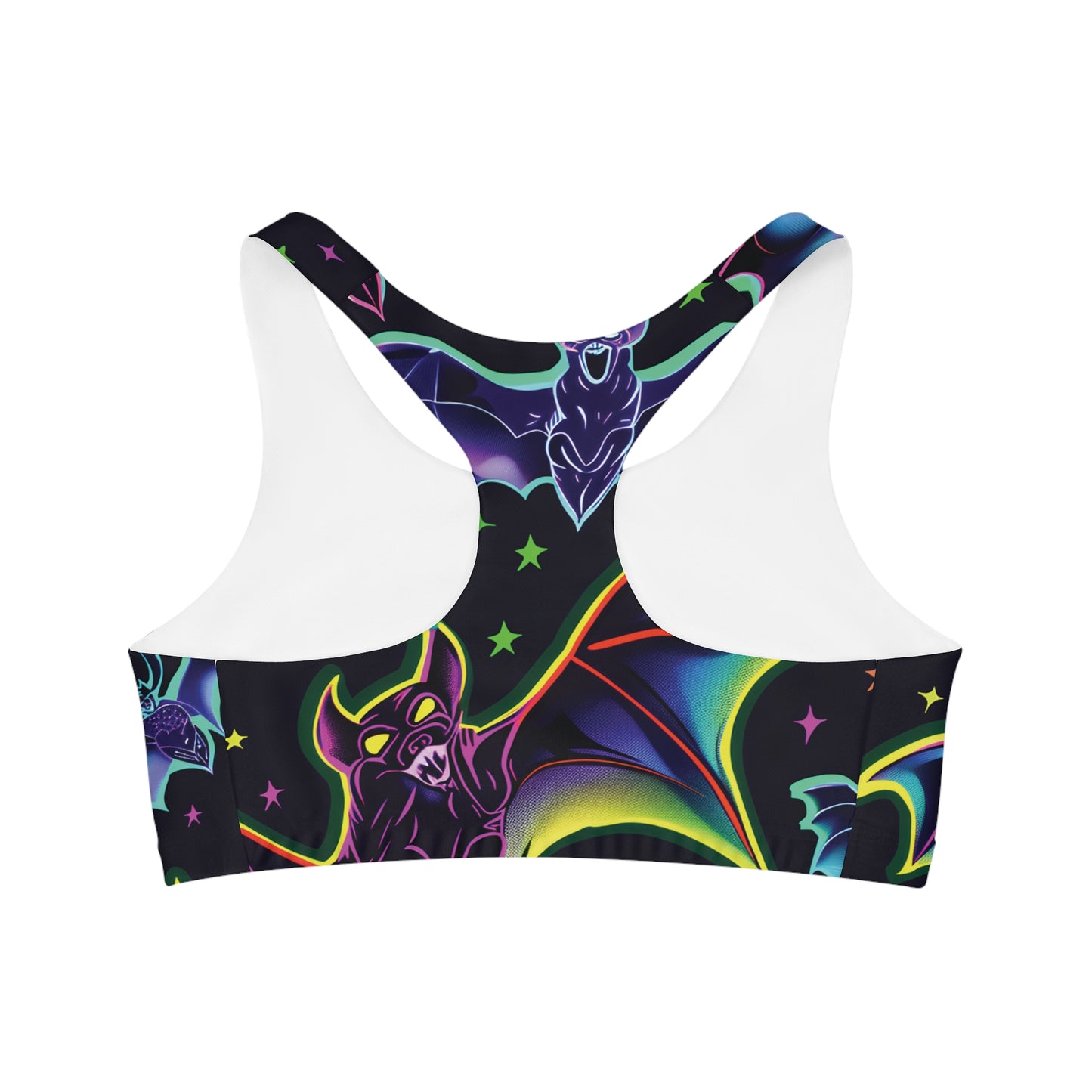 Neon Bats Sports Bra