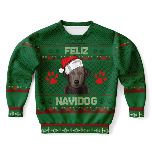 Feliz Navidog | Labrador Retriever | Ugly Christmas Sweatshirt (Kids/Youth Sizes)