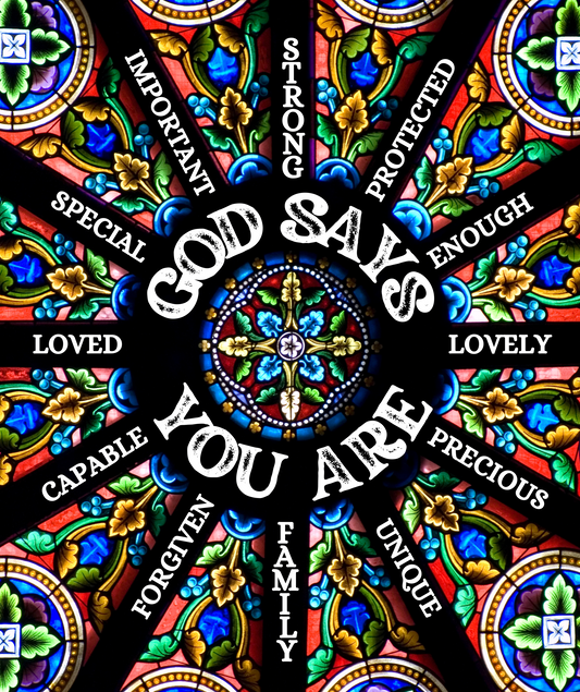 God Says You Are | Premium Sherpa Fleece 50x60 Throw Blanket