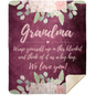 We Love You Blanket | Grandma / Nana / Gigi | 2 Colors | Premium Sherpa Throw Blanket 50x60