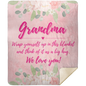 We Love You Blanket | Grandma / Nana / Gigi | 2 Colors | Premium Sherpa Throw Blanket 50x60