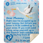 Stork And Baby | Airmail Blanket For Expectant Mother | 4 OPTIONS / 2 SIZES AVAILABLE | Premium Sherpa Blanket | 50x60 Throw Or 60x80 Queen