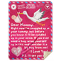 Stork And Baby | Airmail Blanket For Expectant Mother | 4 OPTIONS / 2 SIZES AVAILABLE | Premium Sherpa Blanket | 50x60 Throw Or 60x80 Queen