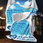 Stork And Baby 3D | Blanket For Expectant Mother | 2 SIZES / 3 COLORS AVAILABLE | Premium Sherpa Blanket | 60x80 Queen OR 50x60 Throw