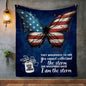 I Am The Storm Butterfly | 4 OPTIONS | 2 SIZES | Premium Mink Sherpa Blanket | 50x60 Throw OR 60x80 Queen