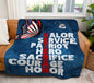 Blue Valor | Butterfly | Veteran | 4 OPTIONS AVAILABLE | Premium Sherpa Throw Blanket 50x60