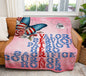Pink Valor | Butterfly | Veteran | 4 OPTIONS AVAILABLE | Premium Sherpa Throw Blanket 50x60