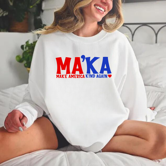 MA'KA | Make America Kind Again Crewneck Sweatshirt