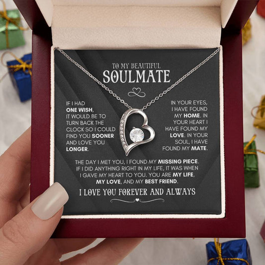 To My Soulmate | You Are My Life | Forever Love Necklace