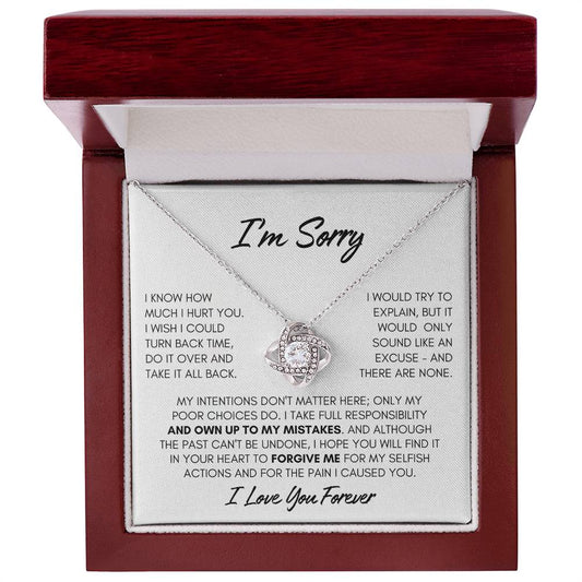 I'm Sorry | Love Knot Necklace