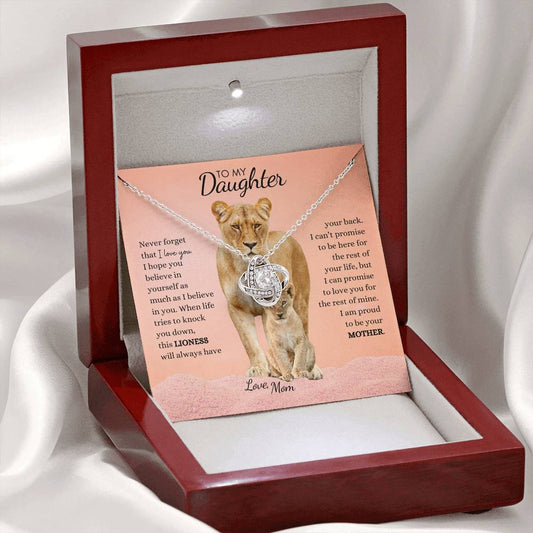 To My Daughter | This Old Lioness | Love Knot Necklace