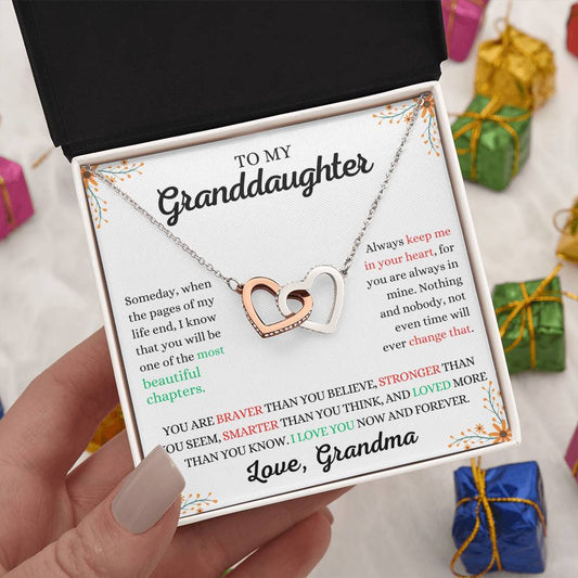 To My Granddaughter Necklace | Pages Of My Life