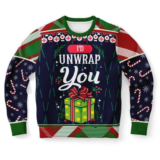 I’d Unwrap You | Ugly Christmas Sweatshirt